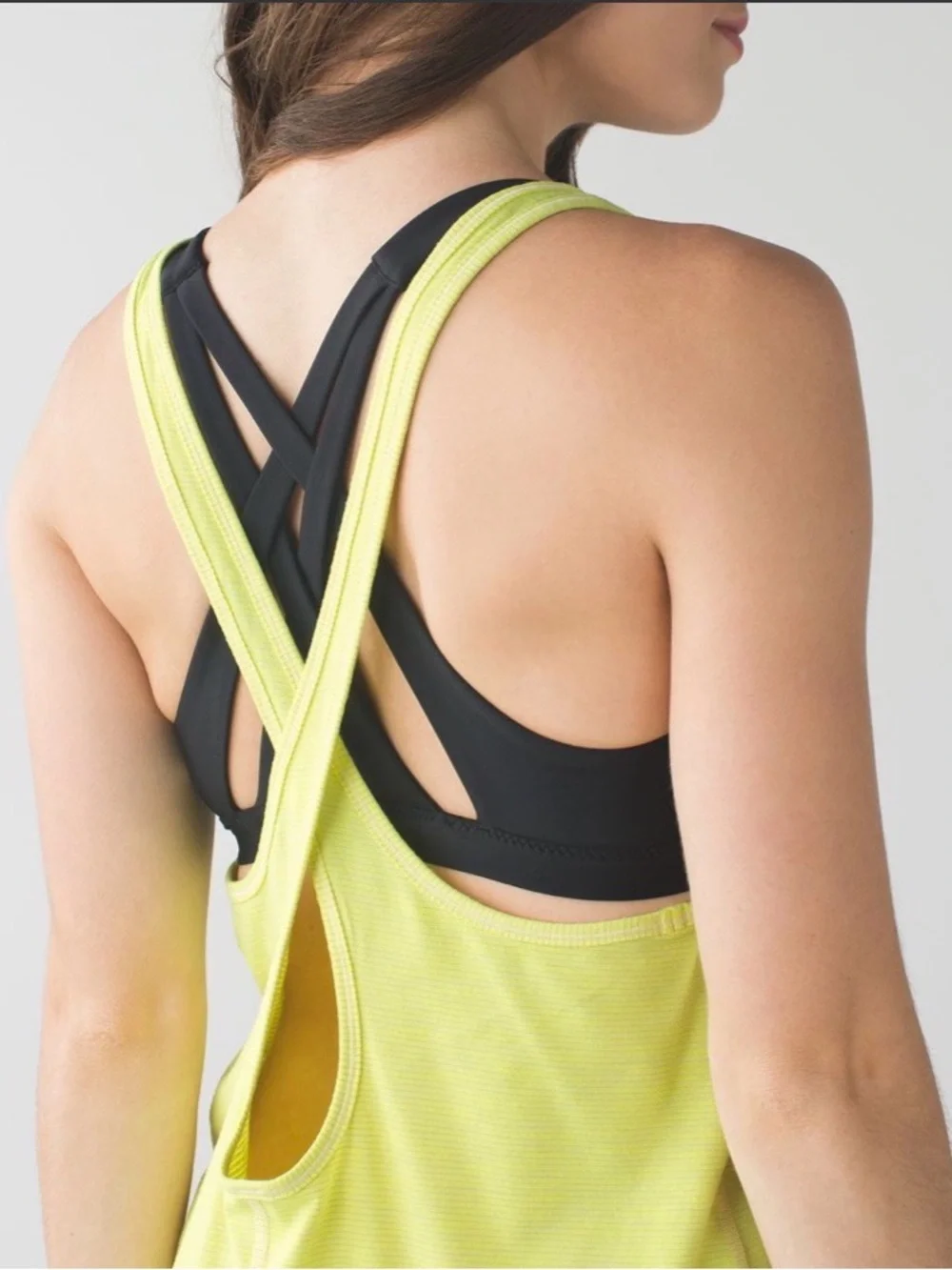 Lululemon Water Salty Swim Dress Heathered Clarity Yellow Large